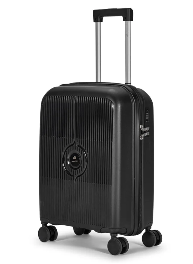 ليمرا مجموعة شنط سفر 3 قطع بعجلات – تصميم قوي وخفيف من البولي بروبيلين – لون أسود